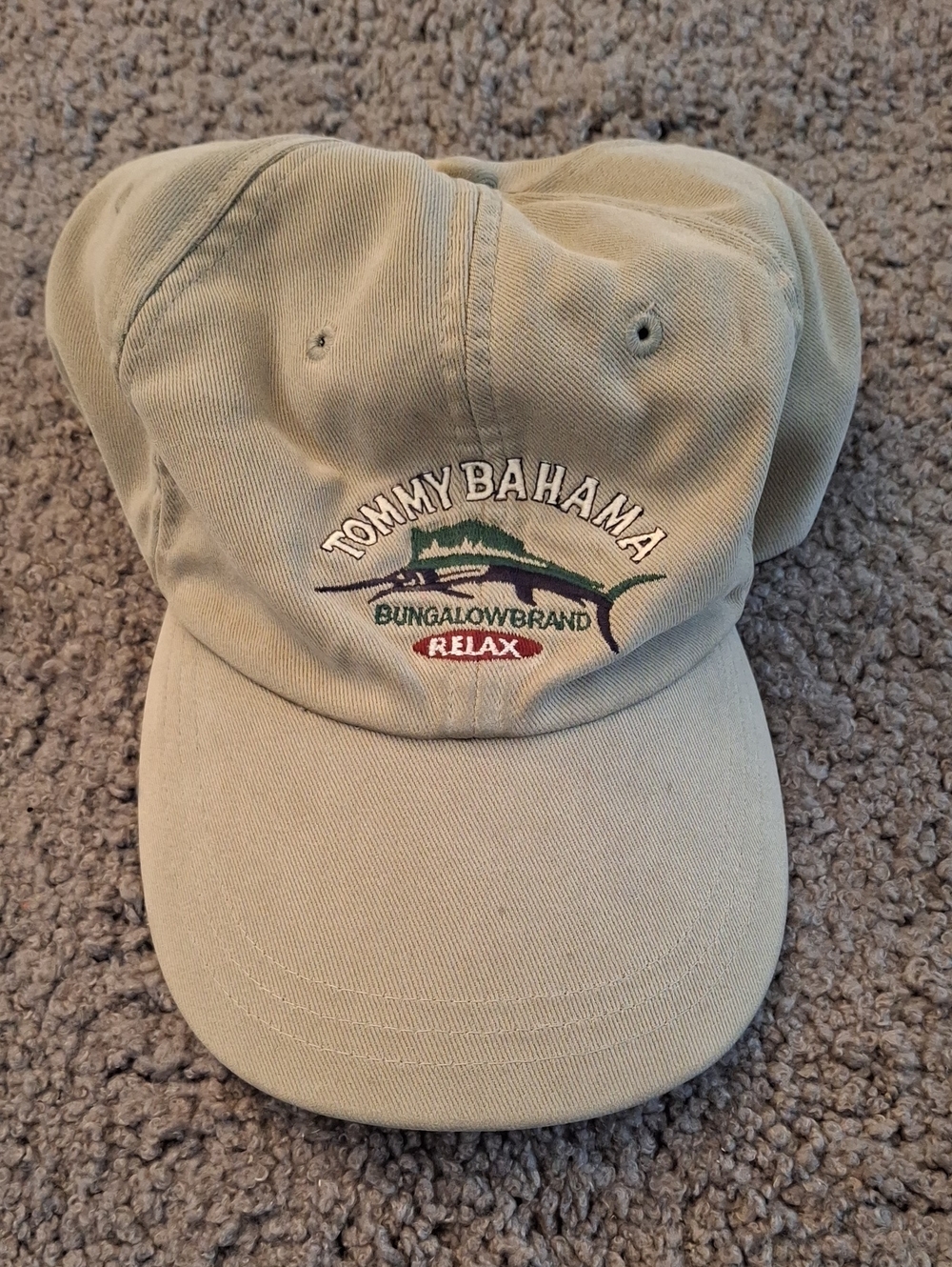 Tommy Bahama Light Khaki Embroidered 'Relax' Bungalow Cap